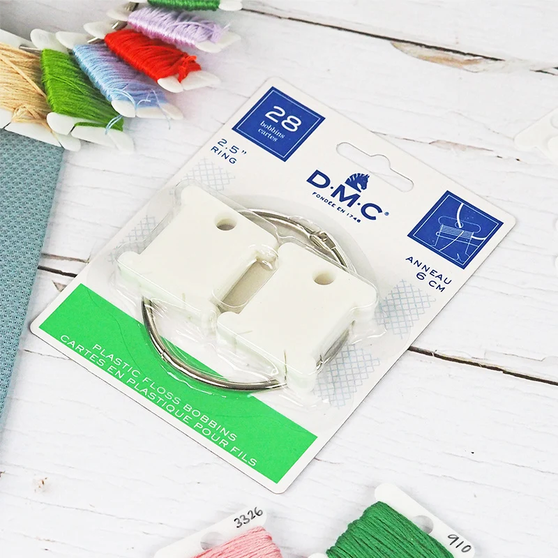 DMC Thread Plastic Bobbins with Ring Set - Image 2