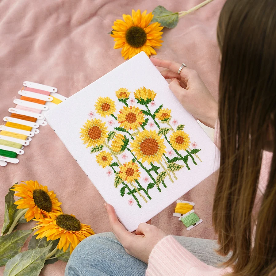 Summer Sunflowers - Cross Stitch Kit - Image 4