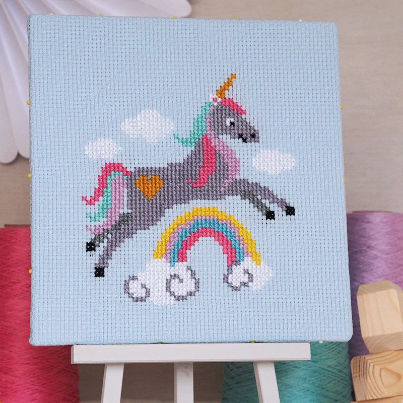 Unicorn - Junior Cross Stitch Kit - Image 3