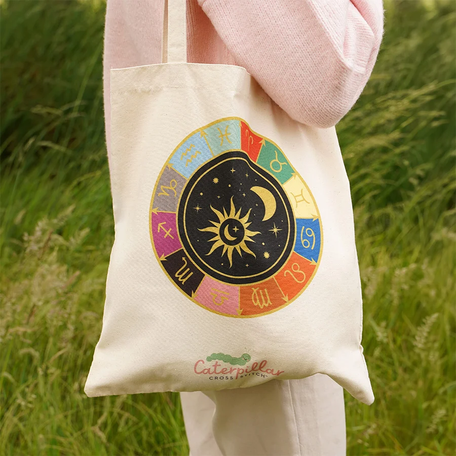 Zodiac Signs Canvas Tote Bag - Image 3